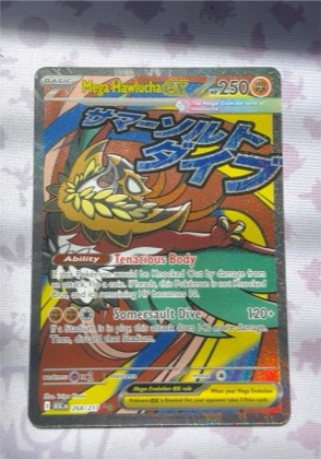 Mega Hawlucha ex, graded 9.0