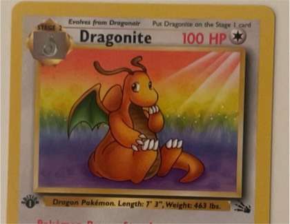 Dragonite, graded 8.5