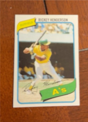 Rickey Henderson, graded 5.0