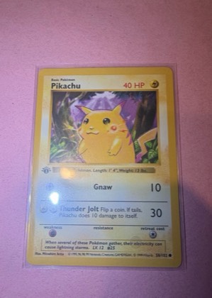 Pikachu, graded 7.5