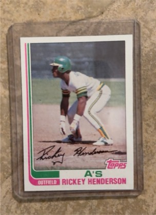 Rickey Henderson, graded 7.5