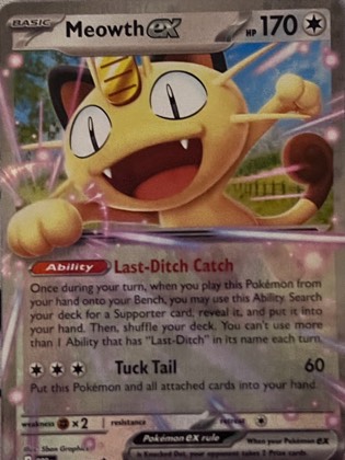 Meowth ex, graded 9.5