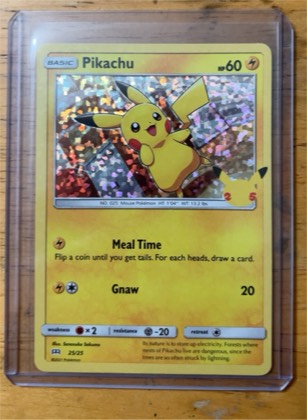 Pikachu, graded 8.5