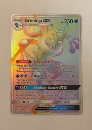 Greninja GX (Secret), graded 7.5