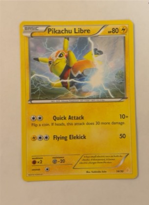 Pikachu Libre (14 - Non-Holo), graded 7.5