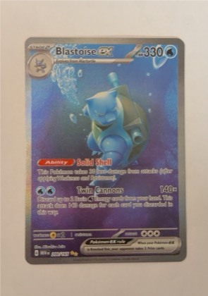 Blastoise ex - 200/165 graded 8