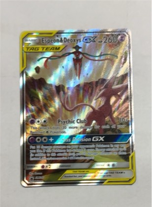 Espeon & Deoxys GX, graded 8.0