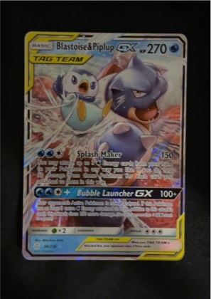 Blastoise & Piplup GX, graded 8.5