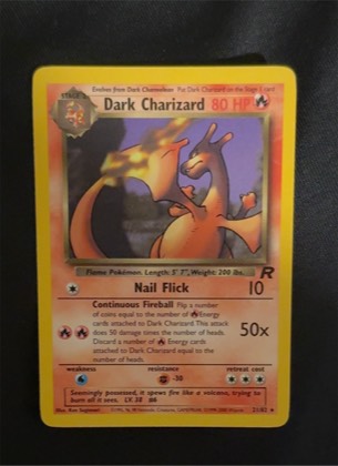 Dark Charizard, graded 7.5