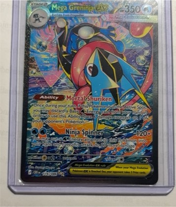 Mega Greninja ex, graded 8.0