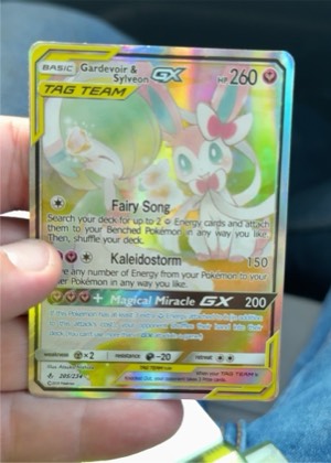 Gardevoir & Sylveon GX (205) (Alternate Full Art), graded 8.5
