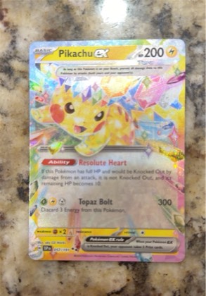 Pikachu ex, graded 3.5