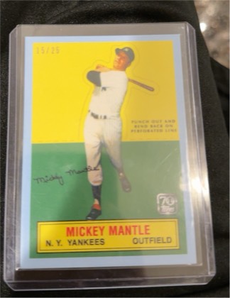 Mickey Mantle, graded 9.5