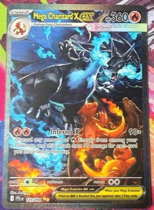 Charizard ex, graded 7.5