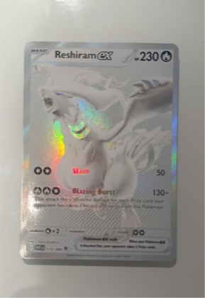Reshiram ex, graded 8.5