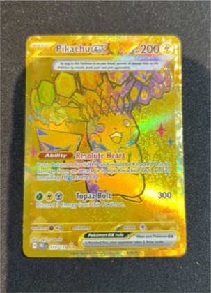 Pikachu ex, graded 7.5