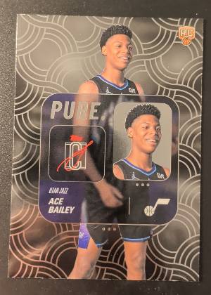 2025-26 Topps Basketball Ace Bailey Base Rookie Card, graded 9.0