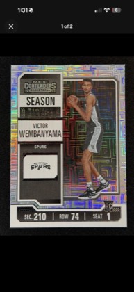 Victor Wembanyama graded 8.5