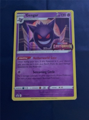 Gengar - SWSH241 (Prerelease), graded 8.0