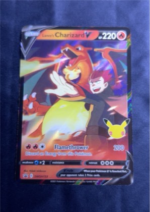 Lance's Charizard V - SWSH133, graded 6.0
