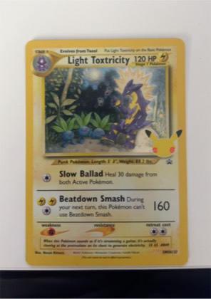 Light Toxtricity - SWSH137, graded 8.0
