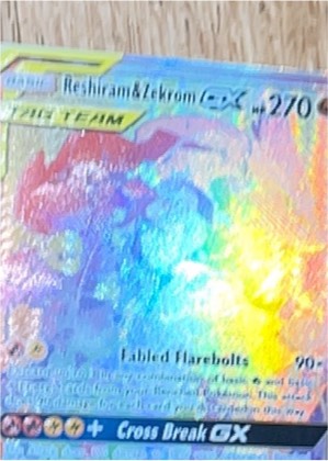 Reshiram & Zekrom GX (Secret) graded 9