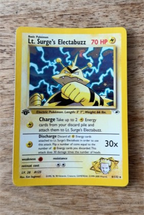 Lt. Surge's Electabuzz (6), graded 8.5