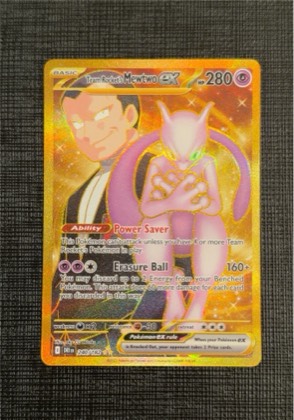 Team Rocket's Mewtwo ex, graded 2.5