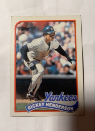 Rickey Henderson graded 6 & below