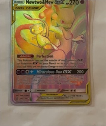 Mewtwo & Mew GX (Secret), graded 5.0