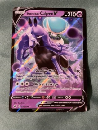 Shadow Rider Calyrex V, graded 9.5