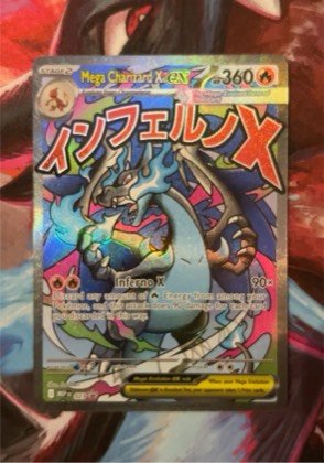 Mega Charizard X, graded 8.5