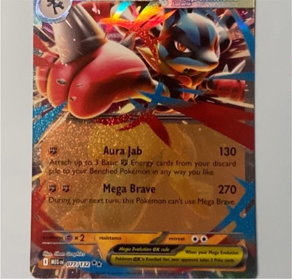 Mega Lucario ex - 077/132 graded 6 & below