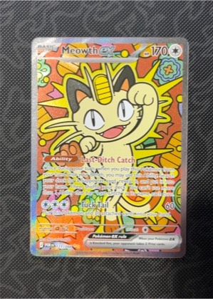 Meowth ex, graded 7.5