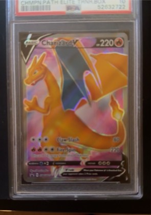 Charizard V - SWSH050, graded 9.5