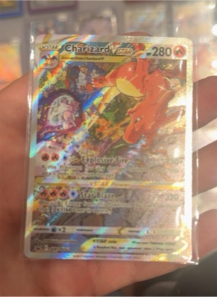Charizard VSTAR (Secret), graded 2.5