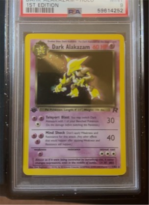 Dark Alakazam (1), graded 9.5