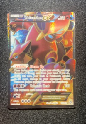 Volcanion EX (Full Art), graded 7.0