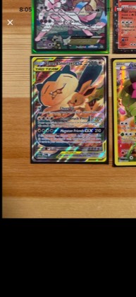 Eevee & Snorlax GX - SM169 graded 6 & below