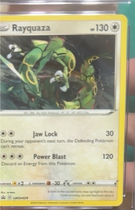 Rayquaza - SWSH029, graded 8.5