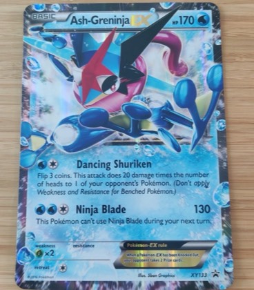 Ash-Greninja EX - XY133, graded 8.5
