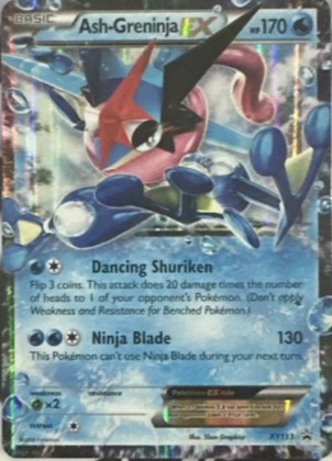 Ash-Greninja EX - XY133, graded 7.5
