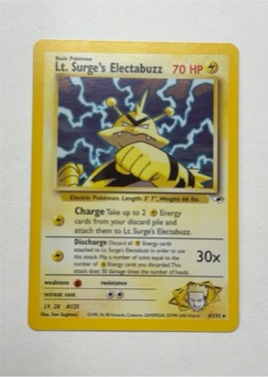 Lt. Surge's Electabuzz (6), graded 7.0