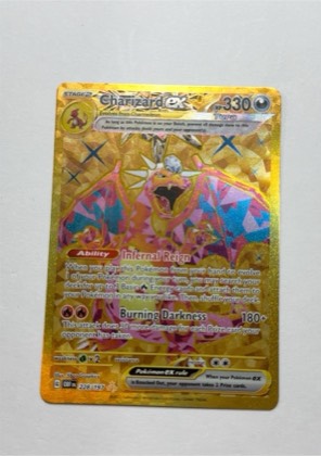 Charizard ex, graded 7.5