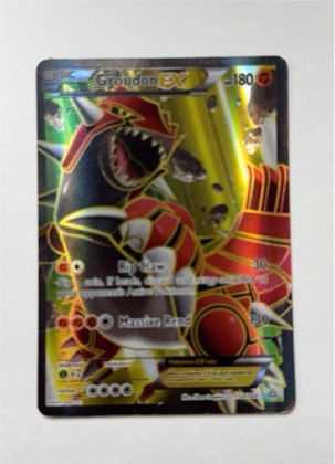 Groudon EX (150 Full Art), graded 8.0