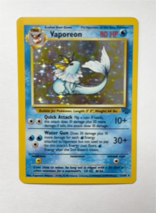 Vaporeon (12), graded 8.0