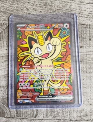 Meowth ex, graded 2.5