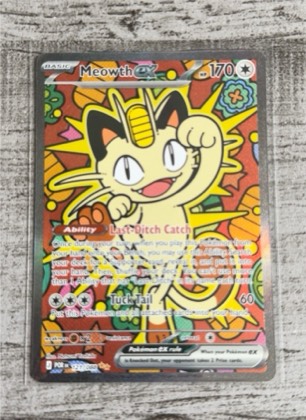 Meowth ex, graded 6.5