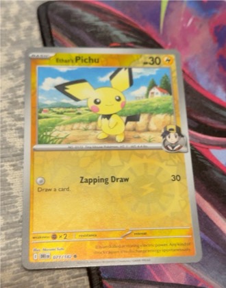 Ethan's Pichu, graded 8.5