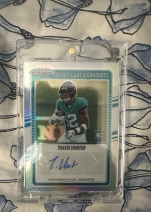 Travis Hunter Custom Rookie (RC) Trading Art Card, graded 9.0